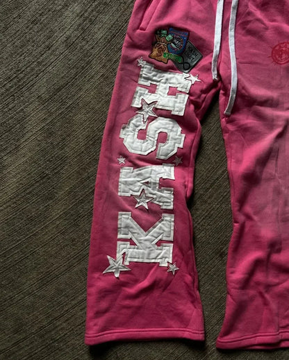 Y2K Gothic Harajuku Sweatpants – Loose Casual Pants with Letter Patch