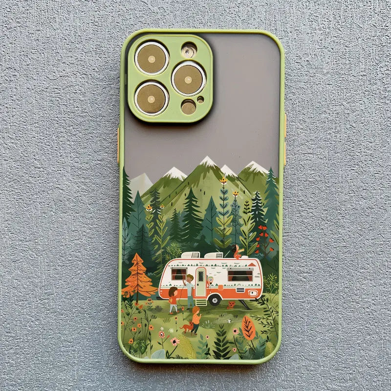 Forest Camping Landscape iPhone Case – All Models
