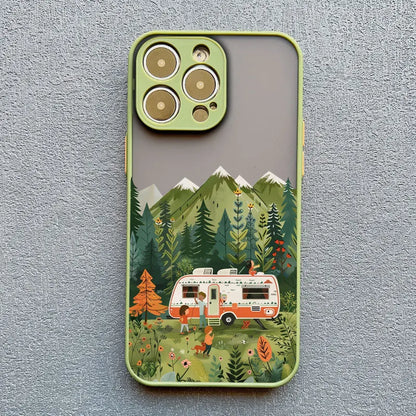 Forest Camping Landscape iPhone Case – All Models