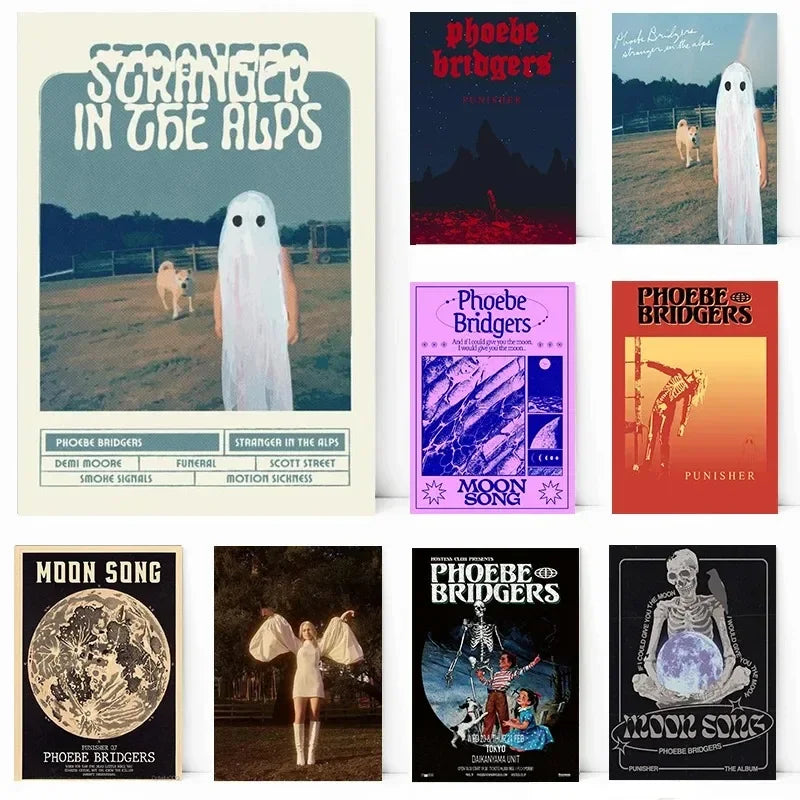 Phoebe Bridgers Music Poster – Moon Song Wall Art Print