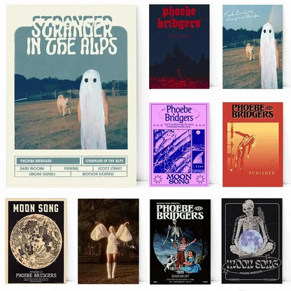 Phoebe Bridgers Music Poster – Moon Song Wall Art Print