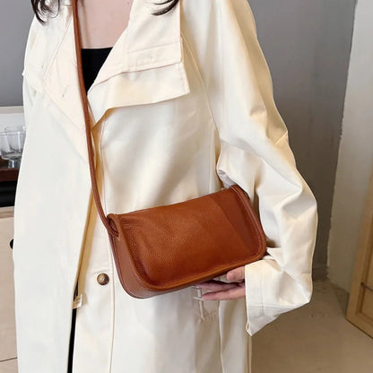 Real Cowhide Genuine Leather Sac Fashion Women Crossbody Bags