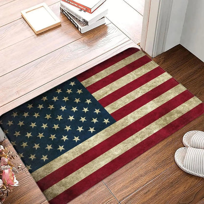 American Flag Patriotic Doormat – Anti-Slip Indoor Outdoor Welcome Mat