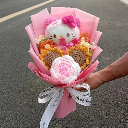 Hello Kitty Plush Bouquet Rose Flower Gift