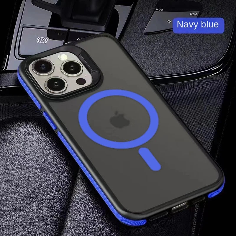 Magnetic MagSafe iPhone Case – Matte Translucent Armor | iPhone 11–16