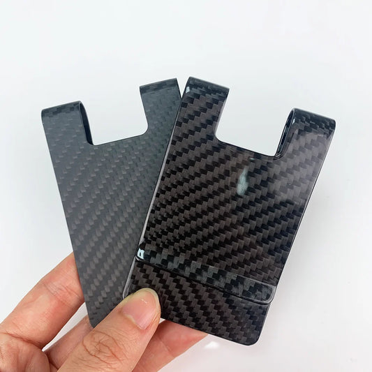Carbon Fiber Money Clip Wallet – Slim Credit Card Holder