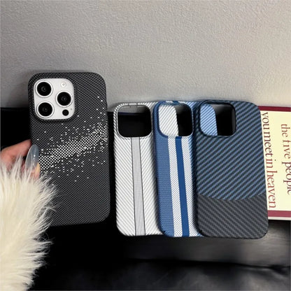 Carbon Fiber Glitter iPhone Case – Luxury Sparkle Cover