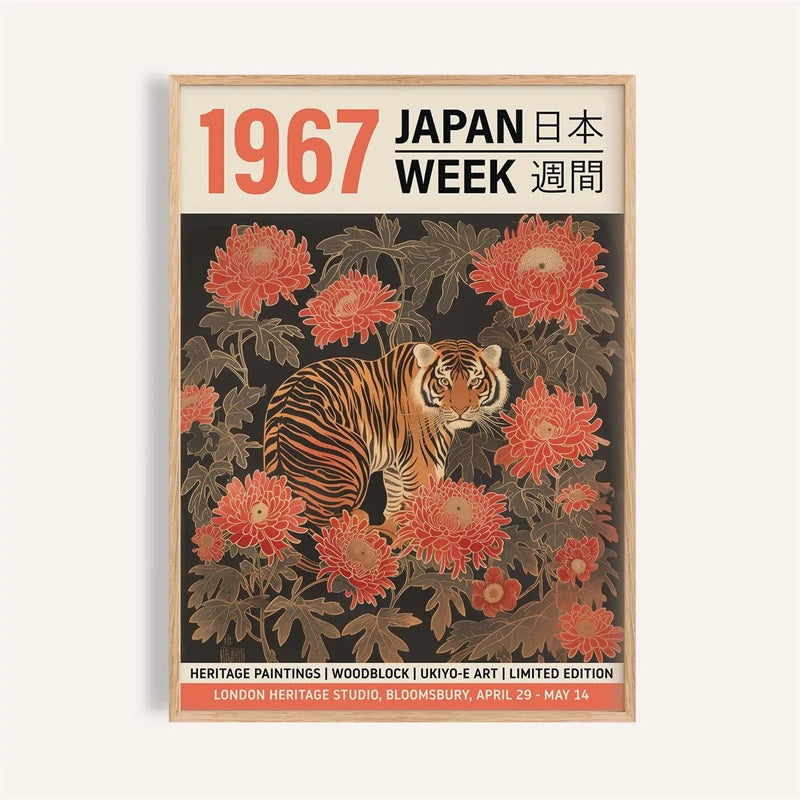 Japanese Ukiyo-E Vintage Poster Print – Retro Wall Art
