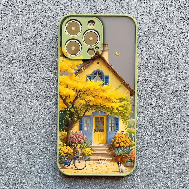 Mediterranean Villa Landscape iPhone Case – Scenic Art Phone Cover