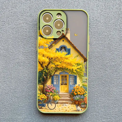 Mediterranean Villa Landscape iPhone Case – Scenic Art Phone Cover