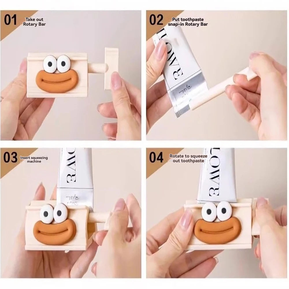 Cute Toothpaste Squeezer Bathroom Holder