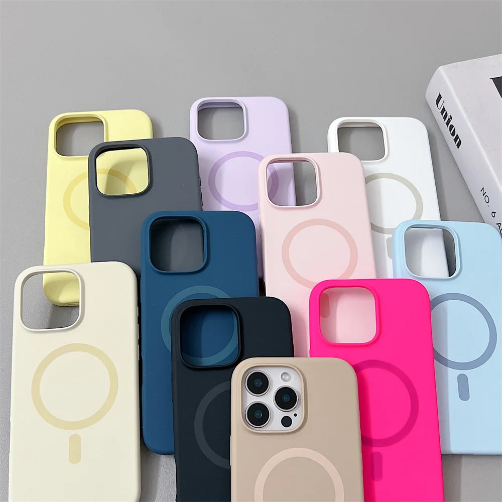MagSafe Liquid Silicone iPhone Case – iPhone 12 to 16 Pro Max