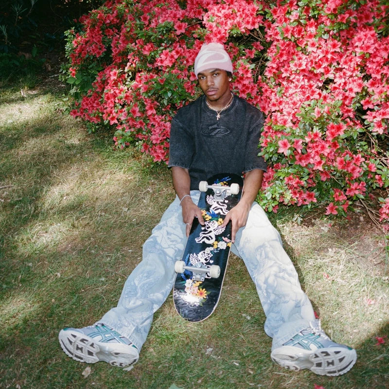 Angel Print Baggy Jeans – Y2K Cupid Graphic Streetwear Denim