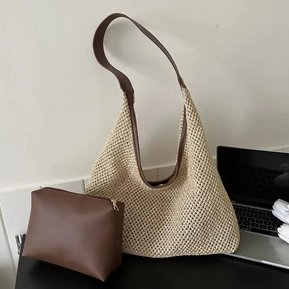 Casual Beach Summer Popular Woven Mother-in-law Bag