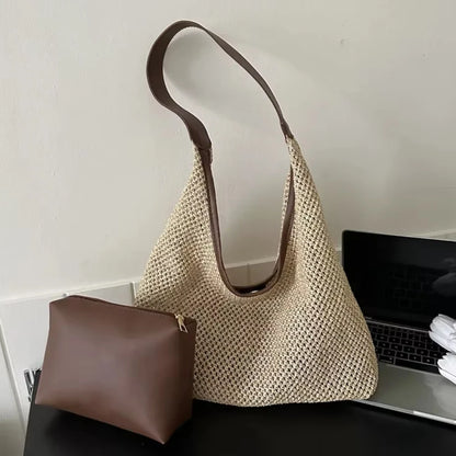 Casual Beach Summer Popular Woven Mother-in-law Bag