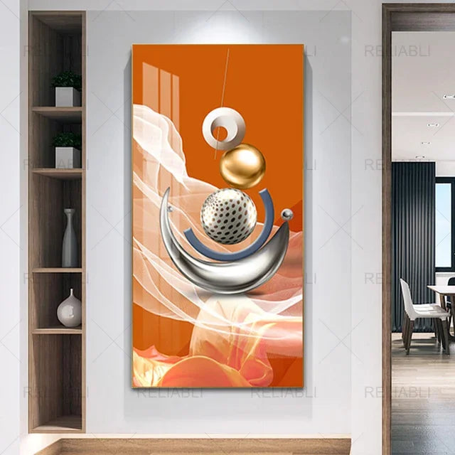 Abstract Geometric Wall Art Canvas Poster – Modern Nordic Decor