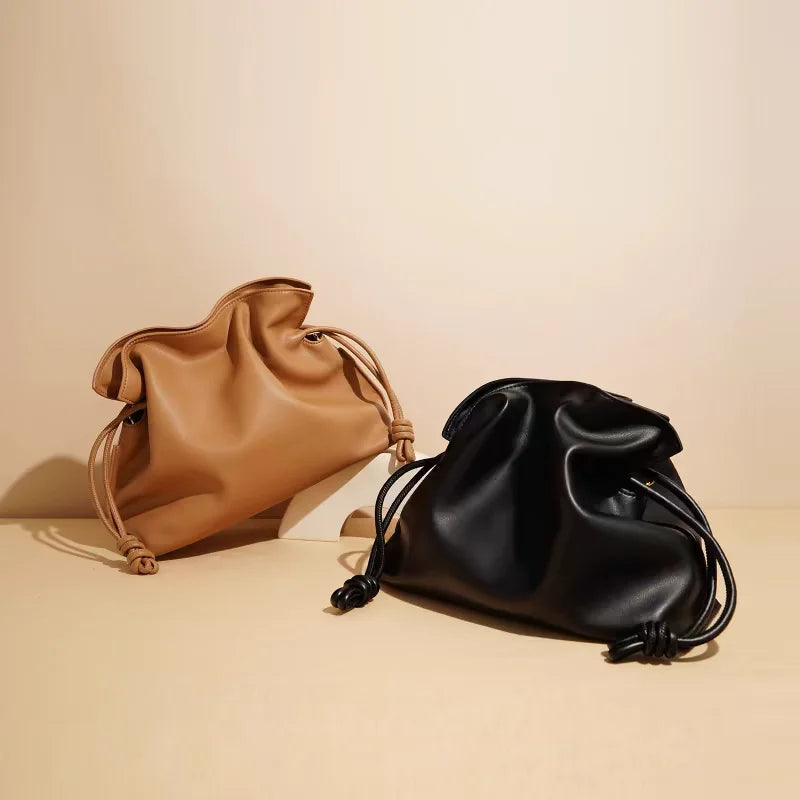 Brand Luxury Drawstring Long Shoulder Bag