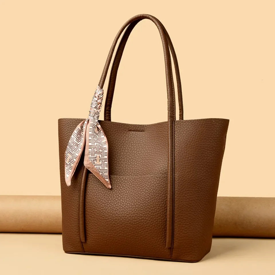 Genuine Soft Leather Tote Bag Women's Large Capacity Carrying Bags