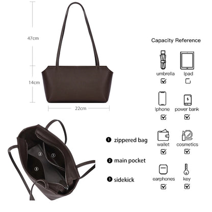 Women's Genuine Cowhide Leather Mini Shoulder Tote Bag