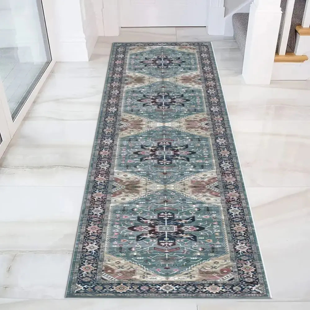 Vikama Retro Kitchen Hallway Runner Rugs Sofa Cushion Bedroom Bedside Floor Mat Non-Slip Washable