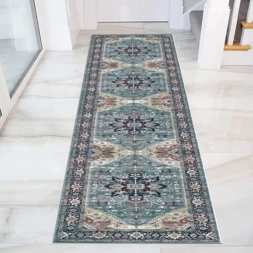 Vikama Retro Kitchen Hallway Runner Rugs Sofa Cushion Bedroom Bedside Floor Mat Non-Slip Washable