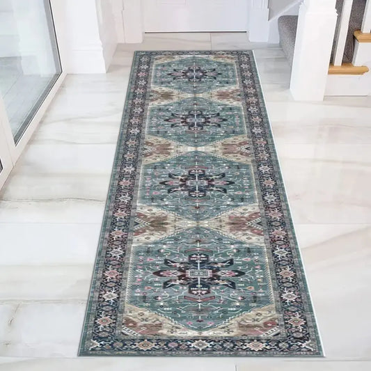 Vikama Retro Kitchen Hallway Runner Rugs Sofa Cushion Bedroom Bedside Floor Mat Non-Slip Washable