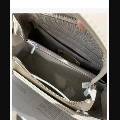 Genuine Leather Flap Satchel Bag – Women's Top Handle Crossbody