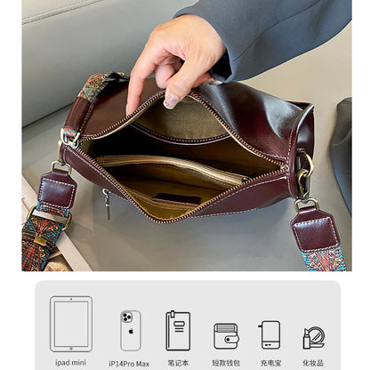 Women's Cowhide Genuine Leather Shoulder Bag