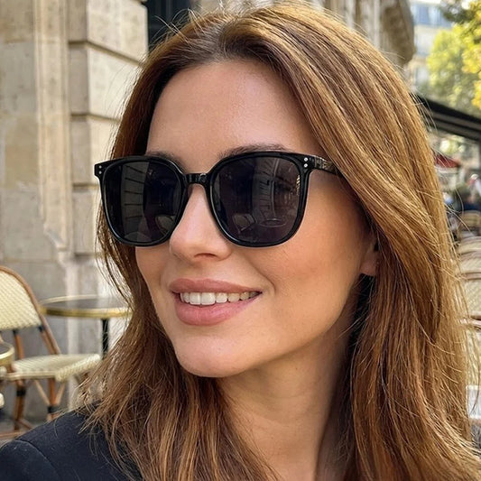 Vintage Square Sunglasses for Women & Men – Oversized Frame