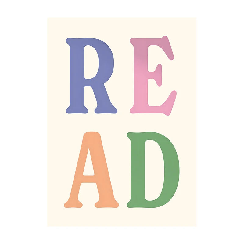 Book Club Wall Art Poster – Retro Reading Print for Book Lovers