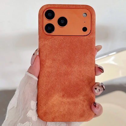 Denim iPhone Case – Slim Fabric Cover for iPhone 11–17 Series