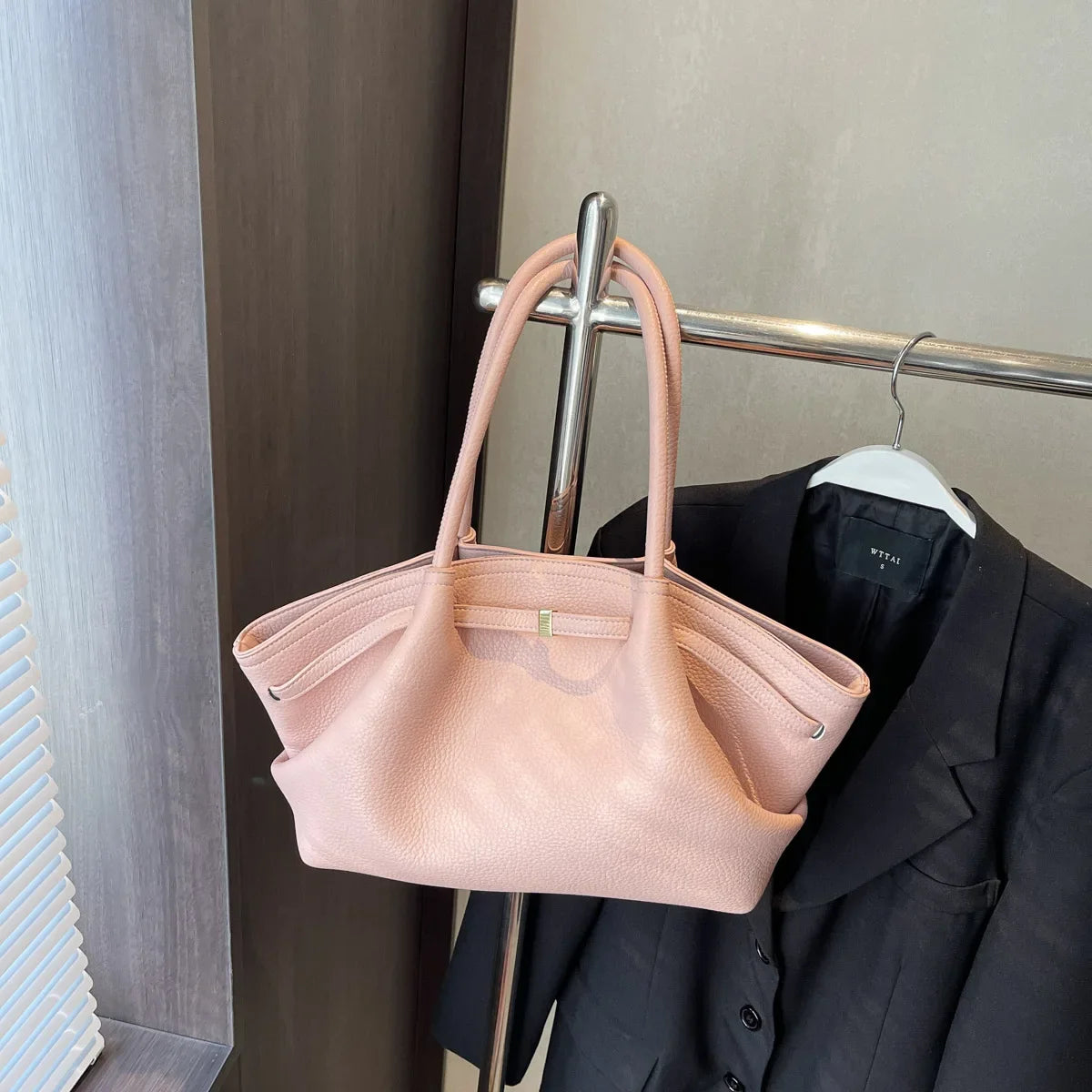 PU Leather Tote Bag for Women – Large Shoulder Handbag