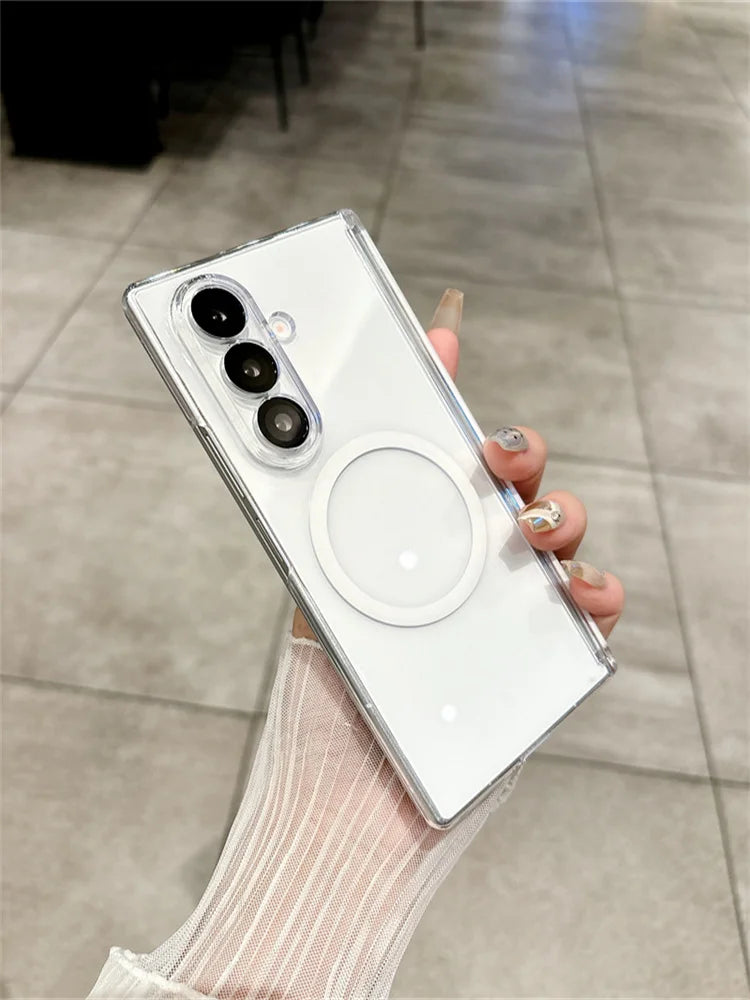 Clear Magnetic Case for Samsung Galaxy Z Fold 8 / 7 / 6