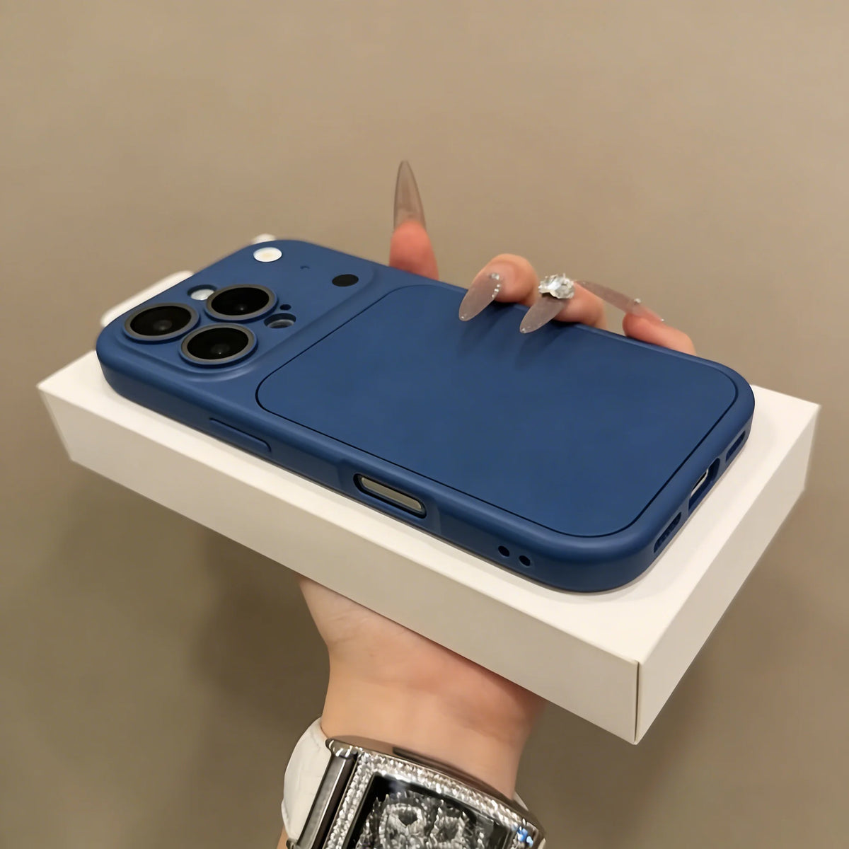 Matte iPhone Case with Lens Protection & Card Slot