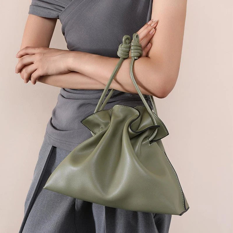 Brand Luxury Drawstring Long Shoulder Bag
