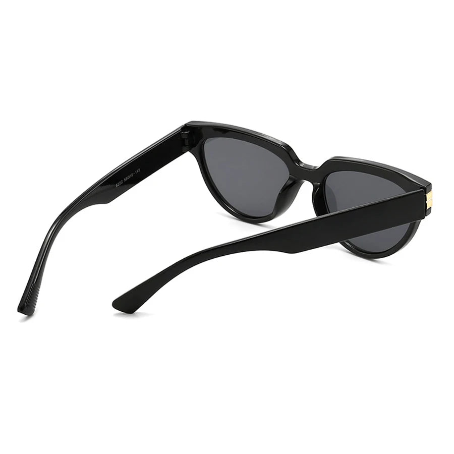 Cat Eye Sunglasses Women Tortoise Frame Rivet Detail