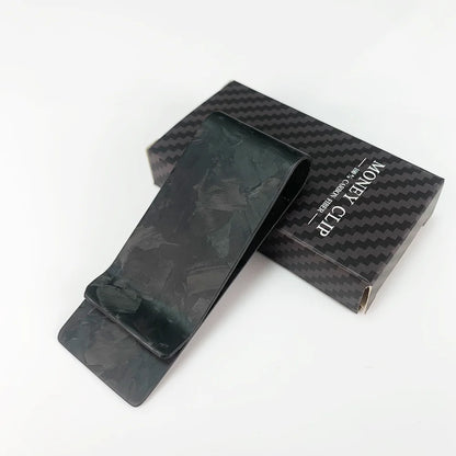 Carbon Fiber Money Clip – Slim 28mm Card Holder for Men