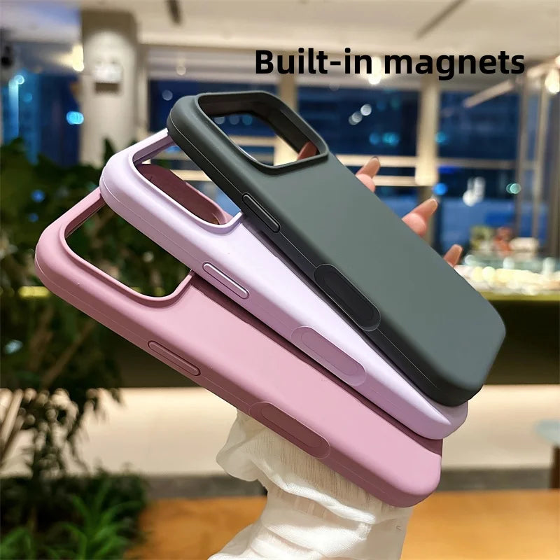 MagSafe Liquid Silicone iPhone Case – Built-In Magnets, Soft Comfortable Feel