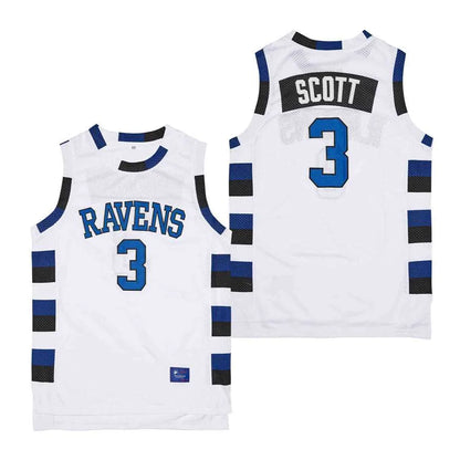 One Tree Hill Ravens #3 Scott Basketball Jersey – Embroidered
