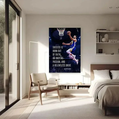 Kobe Bryant Inspirational Basketball Wall Art Poster – Slam Dunk Sports Decor