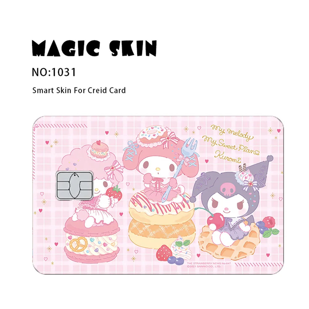 Sanrio Cartoon Bank Card Skin Stickers