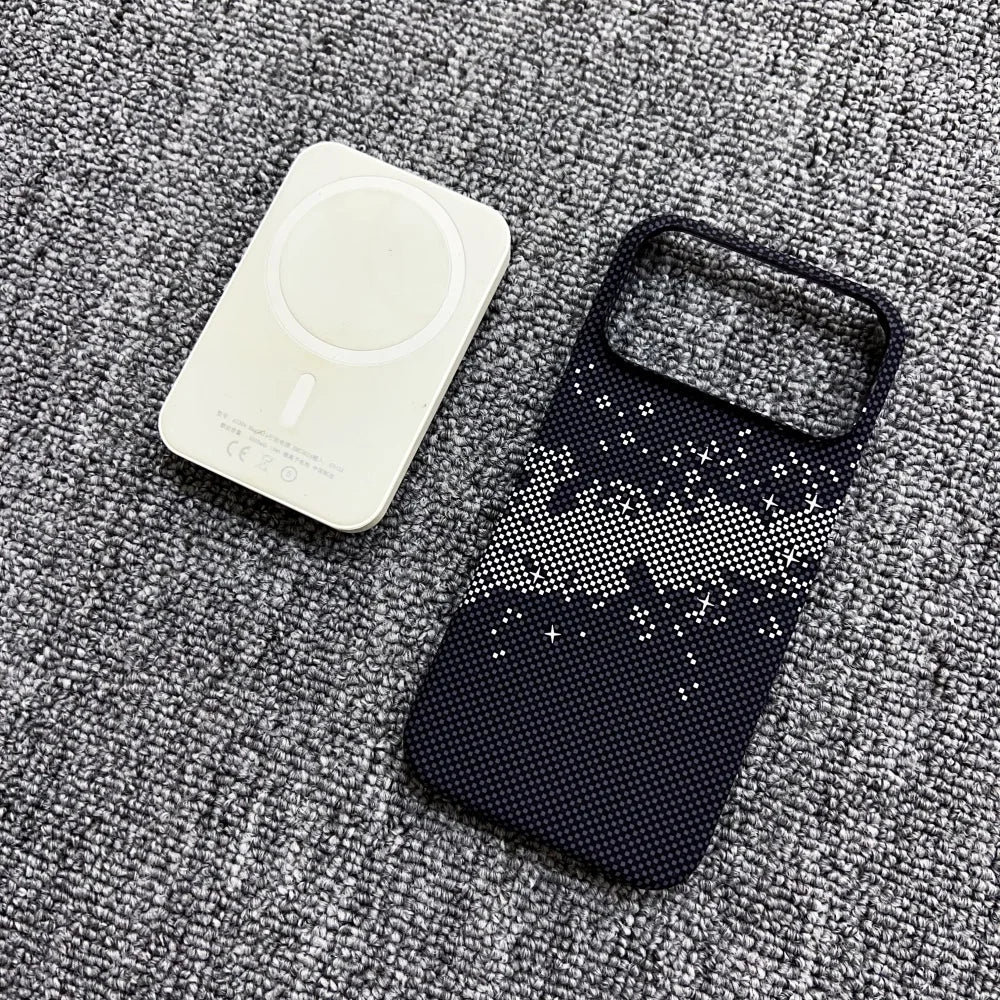 MagSafe Frameless iPhone Case – Woven Pattern Design, iPhone 12–17