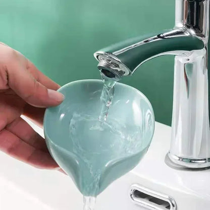 Leaf Soap Holder Suction Cup Drain Tray