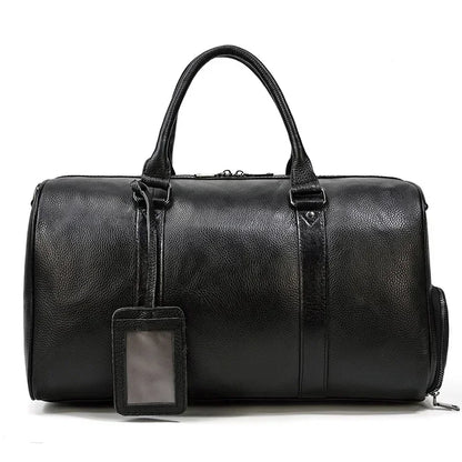 Genuine Leather Duffle Bag for Men – Travel & Weekender