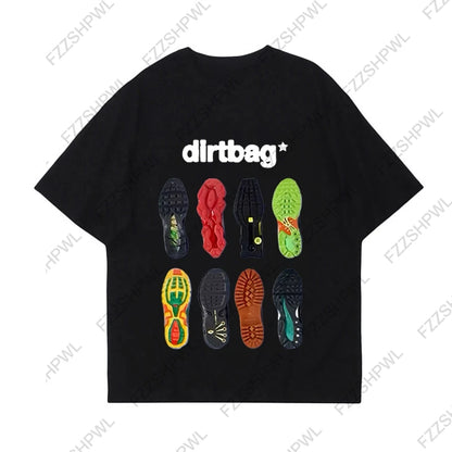 Dirtbag Sneaker Sole Graphic T-Shirt – Men's Y2K Streetwear Cotton Tee