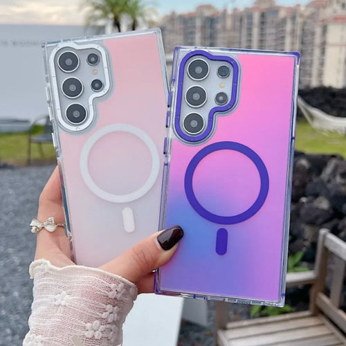 Samsung Magnetic Case – Metal Lens Frame & Wireless Charging