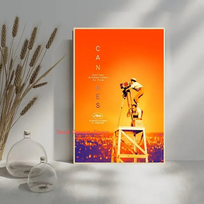 Cannes Film Festival Vintage Poster – Retro Movie Wall Art