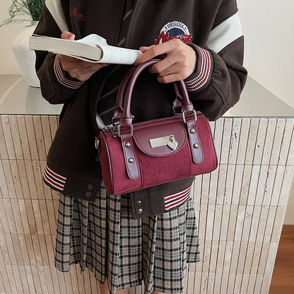 Vintage Small Faux Suede Shoulder Bags