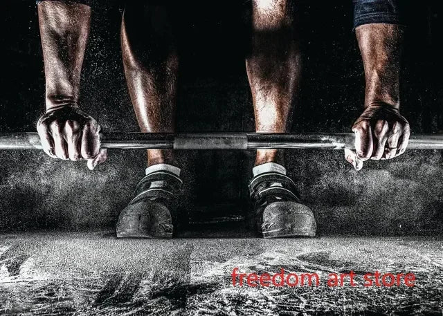 No Pain No Gain Gym Motivation Canvas Wall Art Print