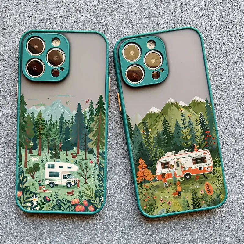 Forest Camping Landscape iPhone Case – All Models